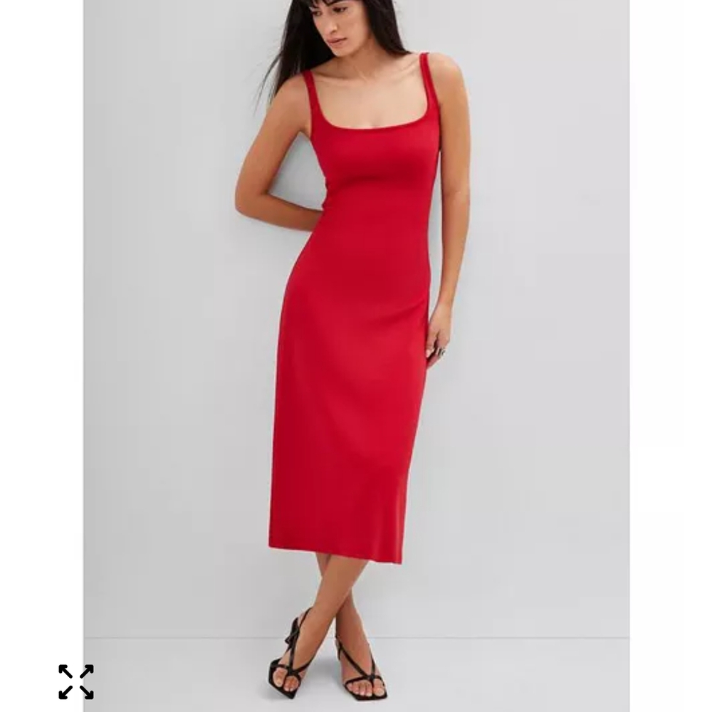 MARCELLA NYC Crawford Dress Red Midi